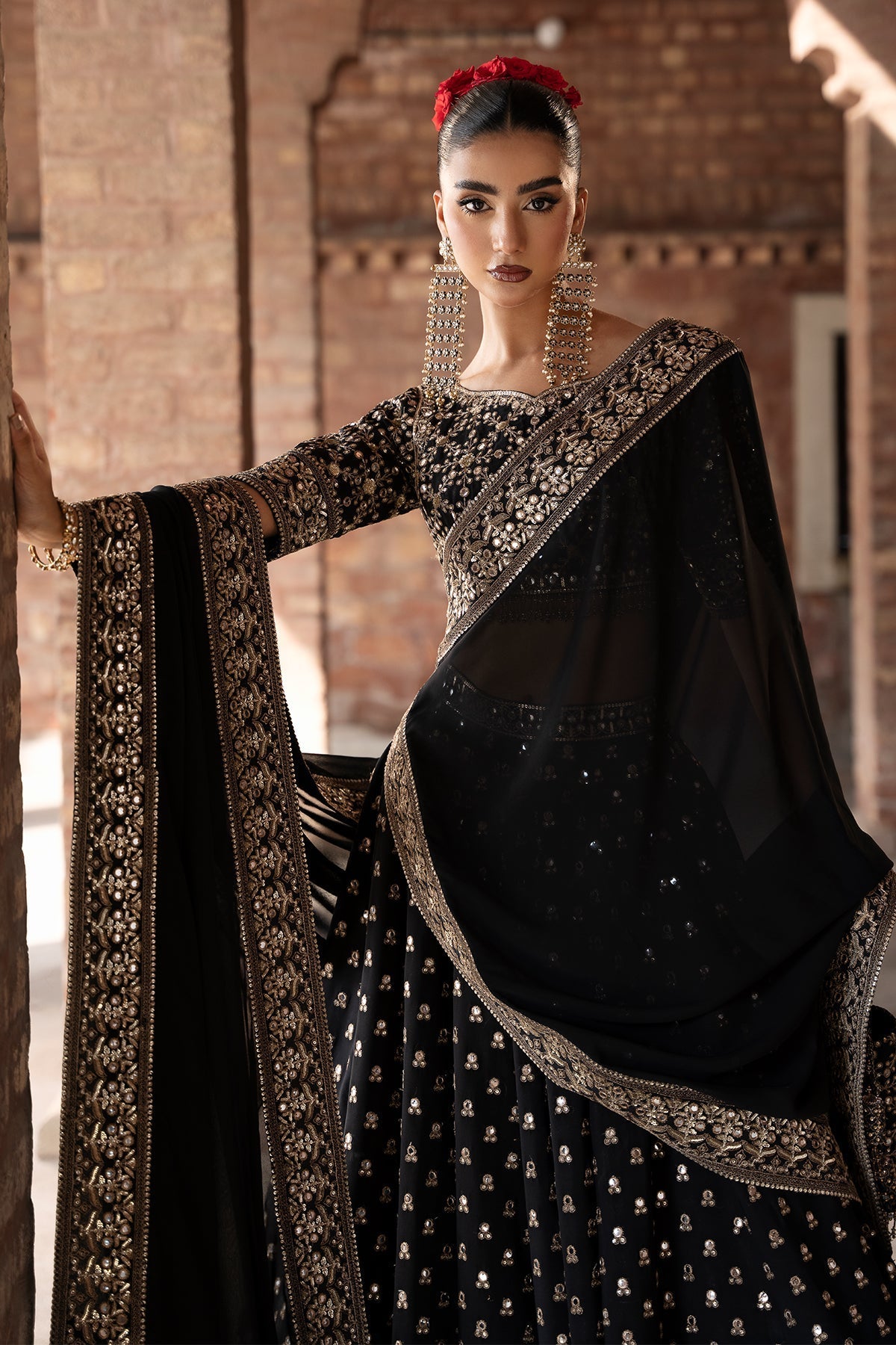 Mina Kashif | Virsa Wedding Formals | Surmayi by Mina Kashif - Designer Dress - Type : Ladies Clothes - Available at Libayah - 100% Original 