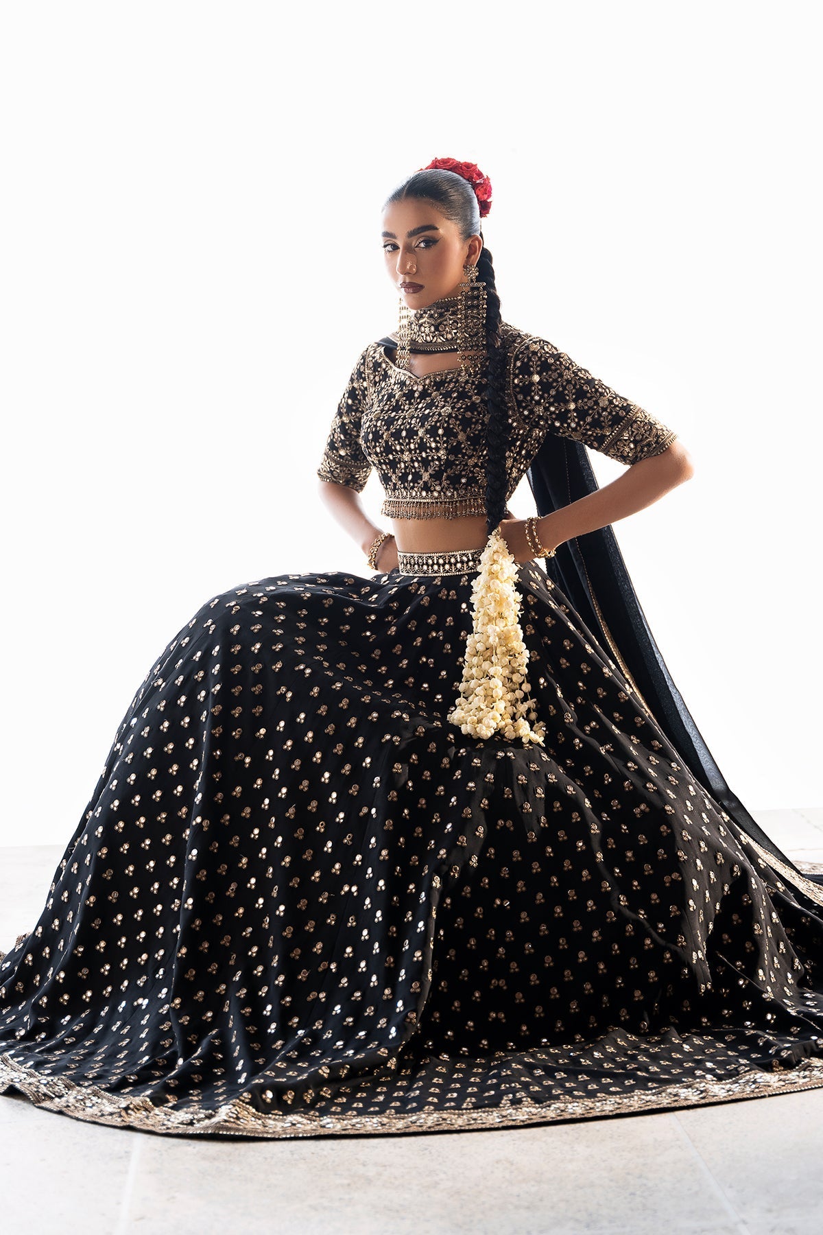 Mina Kashif | Virsa Wedding Formals | Surmayi by Mina Kashif - Designer Dress - Type : Ladies Clothes - Available at Libayah - 100% Original 