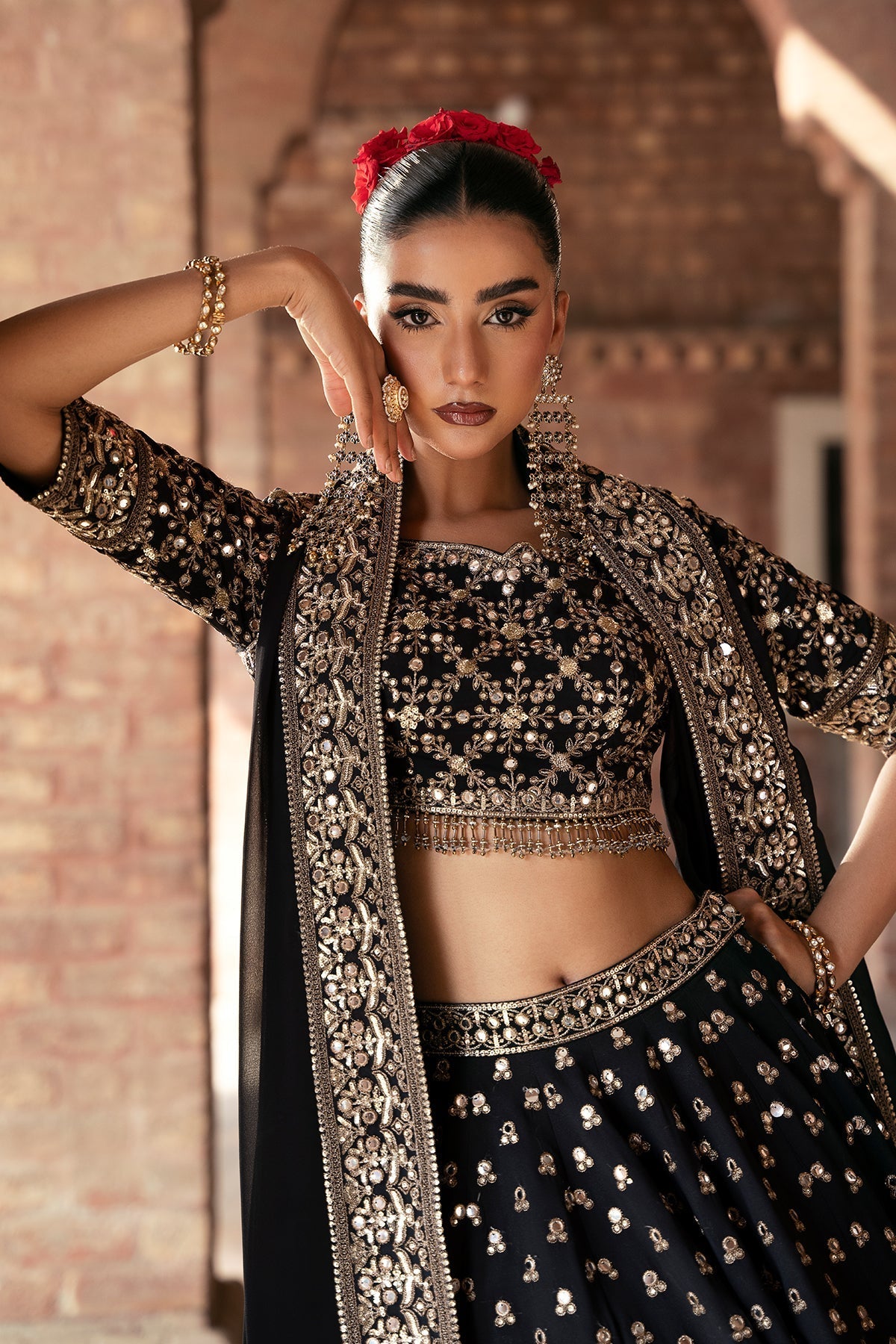 Mina Kashif | Virsa Wedding Formals | Surmayi by Mina Kashif - Designer Dress - Type : Ladies Clothes - Available at Libayah - 100% Original 