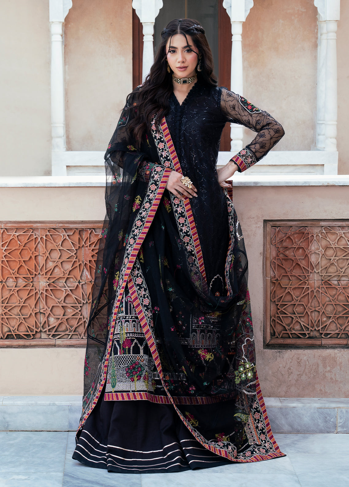 Sahane | Rusukh Premium Formals 26 | FU6608 Zahlia - RUSUKH by Sahane - Designer Dress  - Type : Ladies Clothes - Available at Libayah - 100% Original 