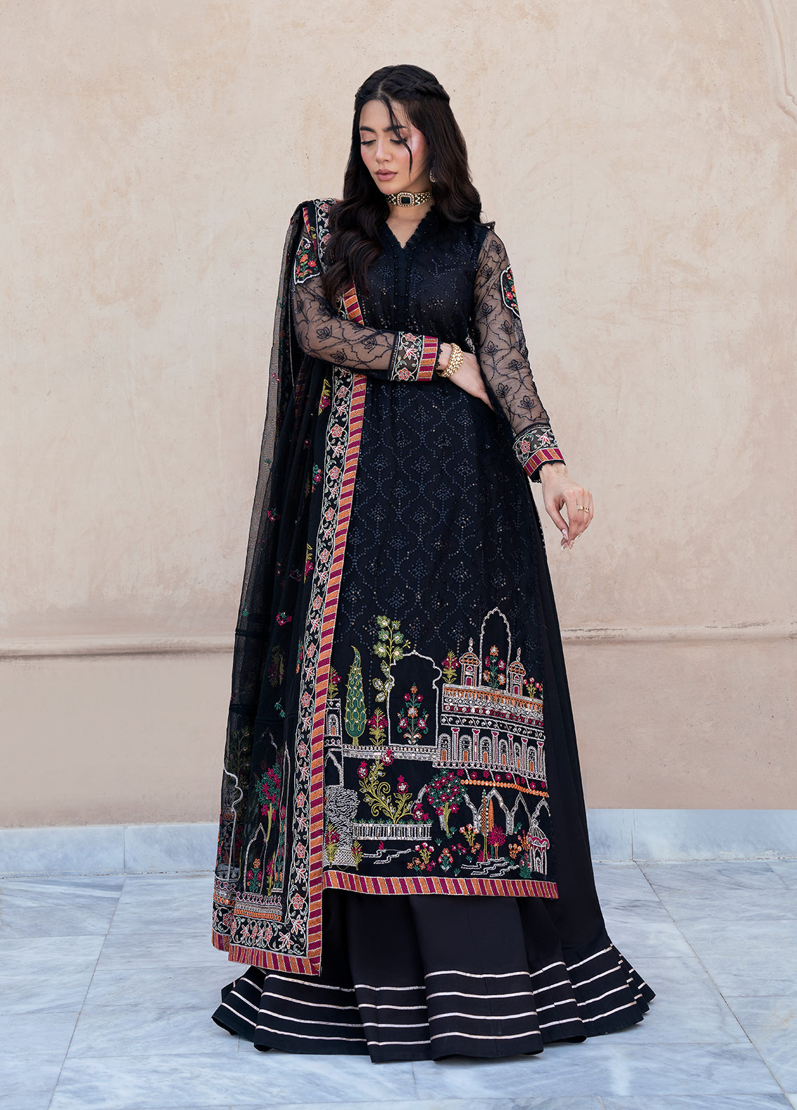 Sahane | Rusukh Premium Formals 26 | FU6608 Zahlia - RUSUKH by Sahane - Designer Dress  - Type : Ladies Clothes - Available at Libayah - 100% Original 