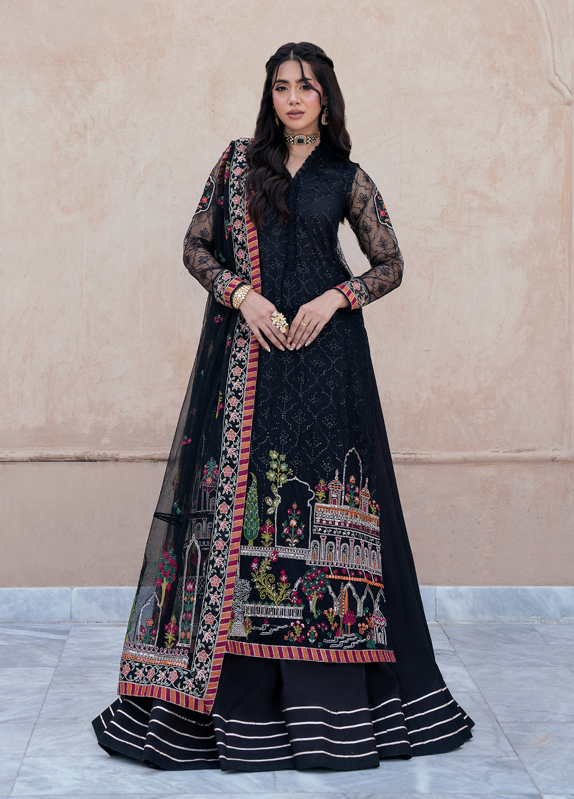 Sahane | Rusukh Premium Formals 26 | FU6608 Zahlia - RUSUKH by Sahane - Designer Dress  - Type : Ladies Clothes - Available at Libayah - 100% Original 