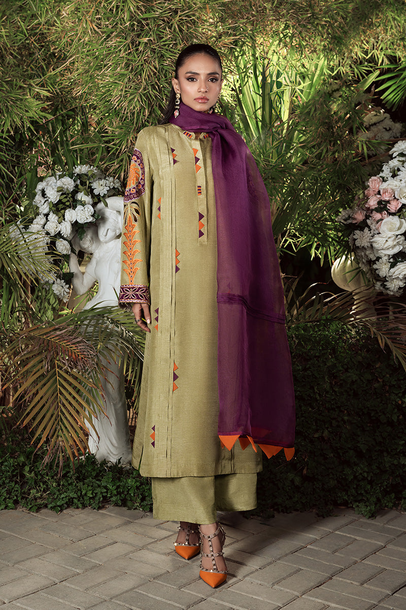 Wardha Saleem | Zimal Silk Edit | Raneem by Wardha Saleem - Designer Dress  - Type : Ladies Clothes - Available at Libayah - 100% Original 