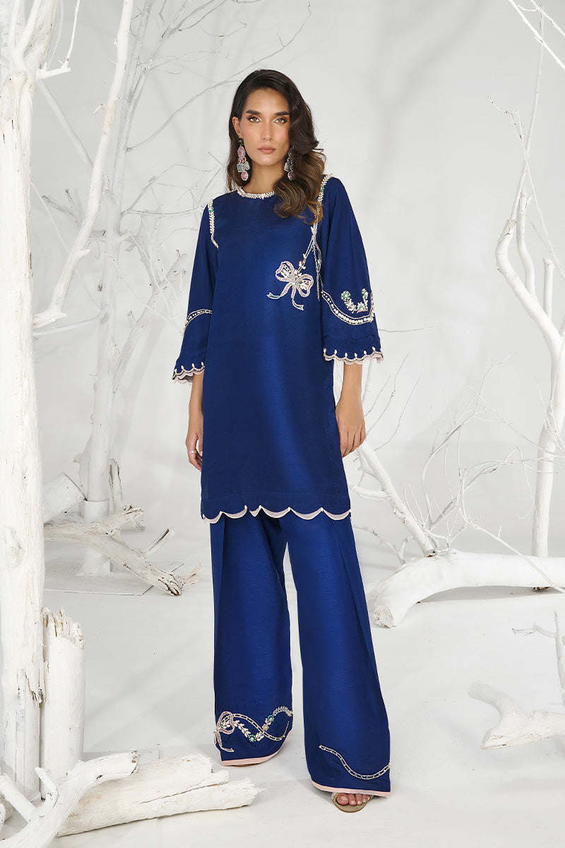 Wardha Saleem | Zimal Silk Edit | Zeina by Wardha Saleem - Designer Dress  - Type : Ladies Clothes - Available at Libayah - 100% Original 