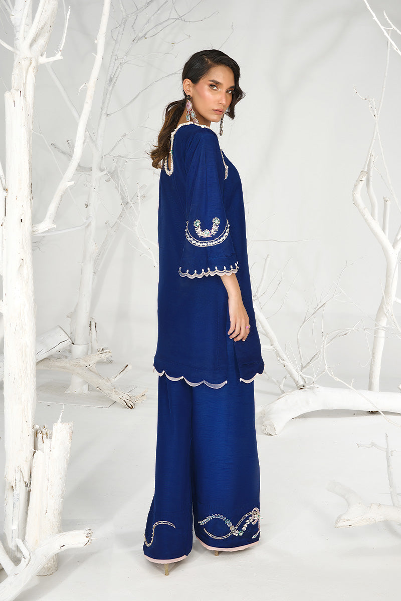 Wardha Saleem | Zimal Silk Edit | Zeina by Wardha Saleem - Designer Dress  - Type : Ladies Clothes - Available at Libayah - 100% Original 