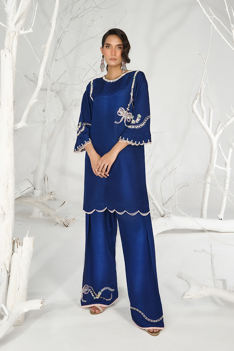 Wardha Saleem | Zimal Silk Edit | Zeina by Wardha Saleem - Designer Dress  - Type : Ladies Clothes - Available at Libayah - 100% Original 