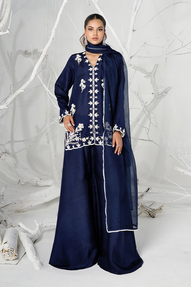 Wardha Saleem | Zimal Silk Edit | Lilia (Pure Raw-Silk) by Wardha Saleem - Designer Dress  - Type : Ladies Clothes - Available at Libayah - 100% Original 