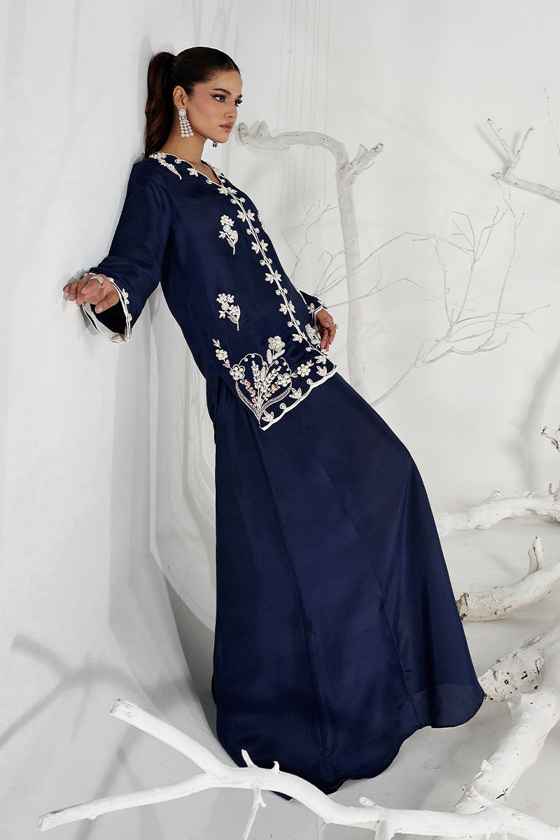 Wardha Saleem | Zimal Silk Edit | Lilia (Pure Raw-Silk) by Wardha Saleem - Designer Dress  - Type : Ladies Clothes - Available at Libayah - 100% Original 