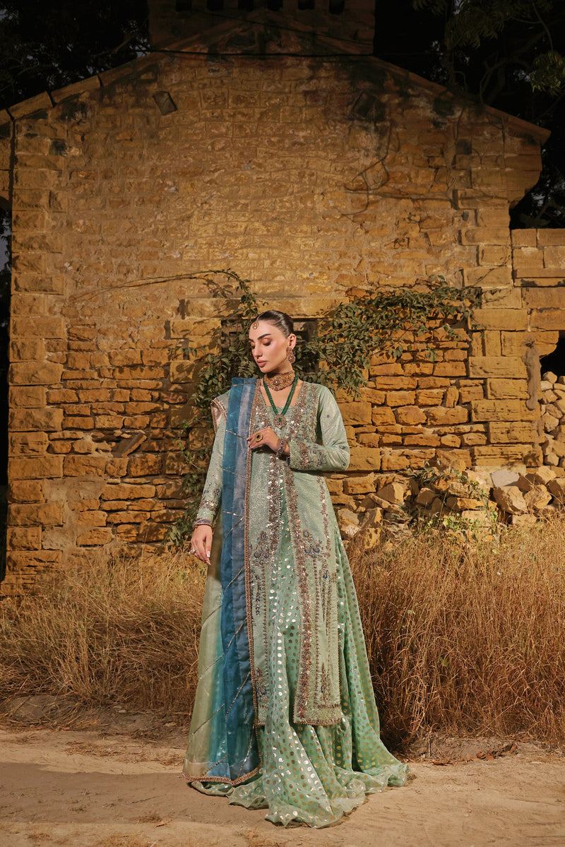 Wahaj M Khan | Banno Formals |  Ferozi Rosegold Bano Jacket by Wahaj M Khan - Designer Dress - Type: Ladies Clothes - Available at Libayah - 100% Original