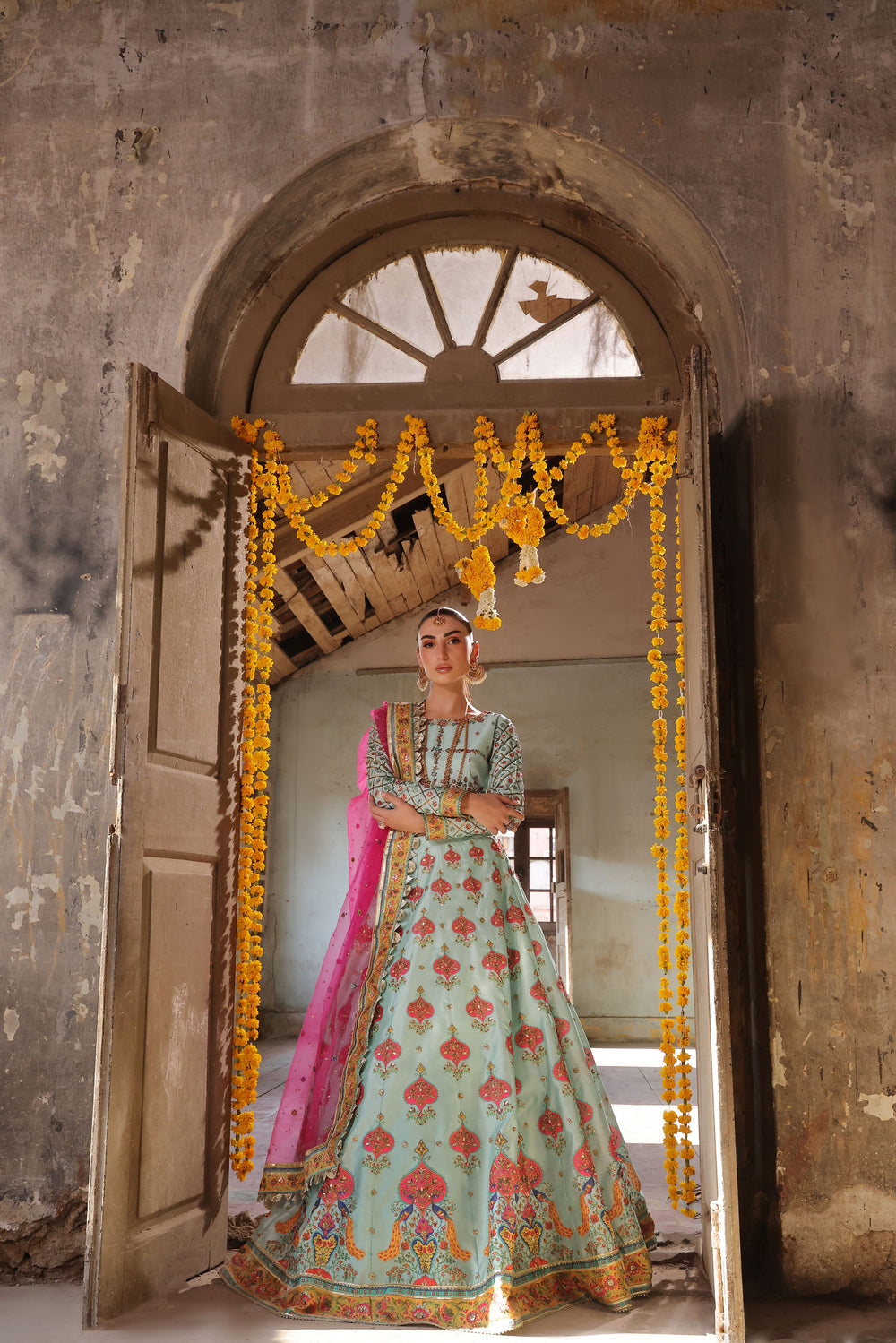 Wahaj M Khan | Banno Formals |  Ferozi DP Bano LC by Wahaj M Khan - Designer Dress - Type: Ladies Clothes - Available at Libayah - 100% Original