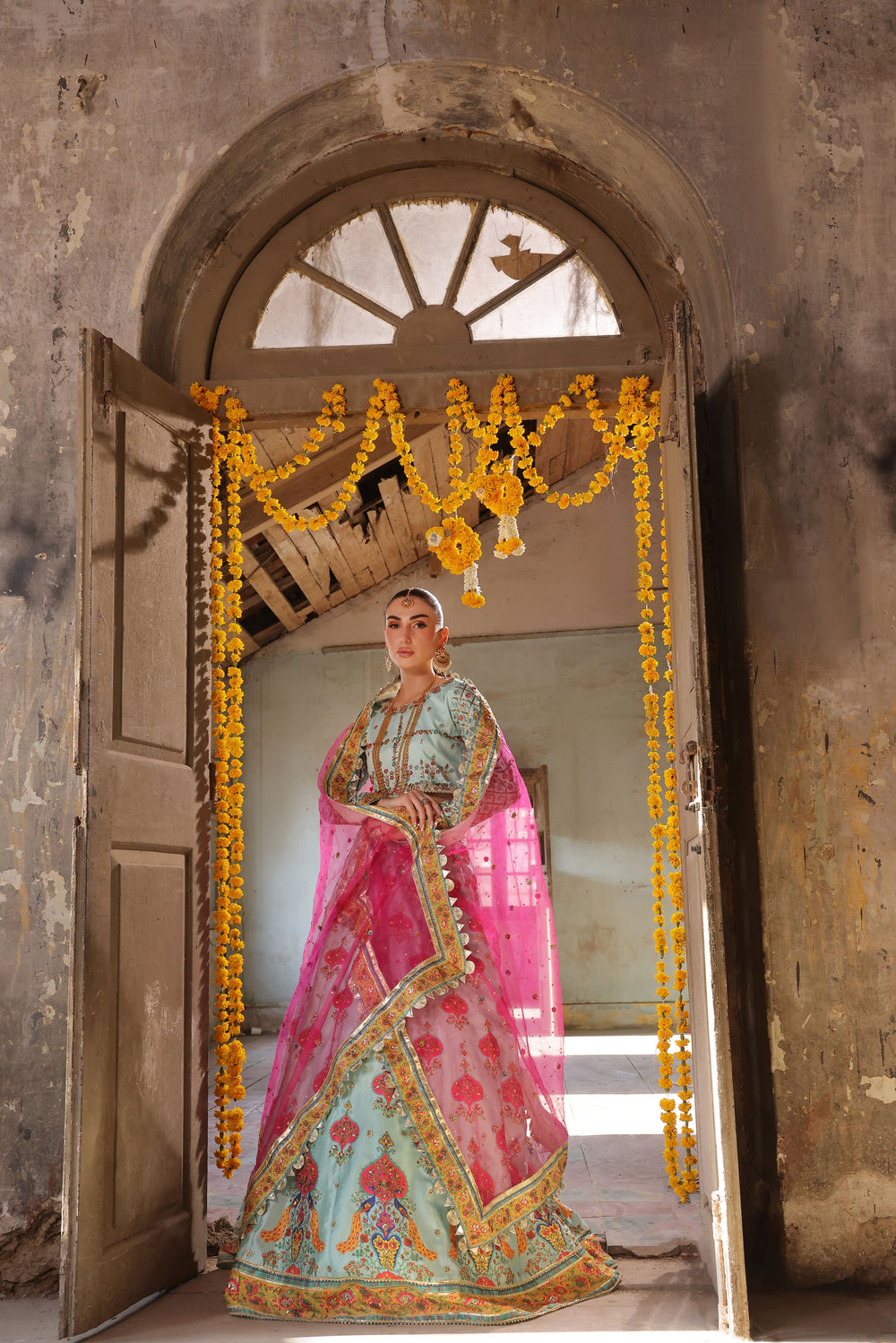 Wahaj M Khan | Banno Formals |  Ferozi DP Bano LC by Wahaj M Khan - Designer Dress - Type: Ladies Clothes - Available at Libayah - 100% Original