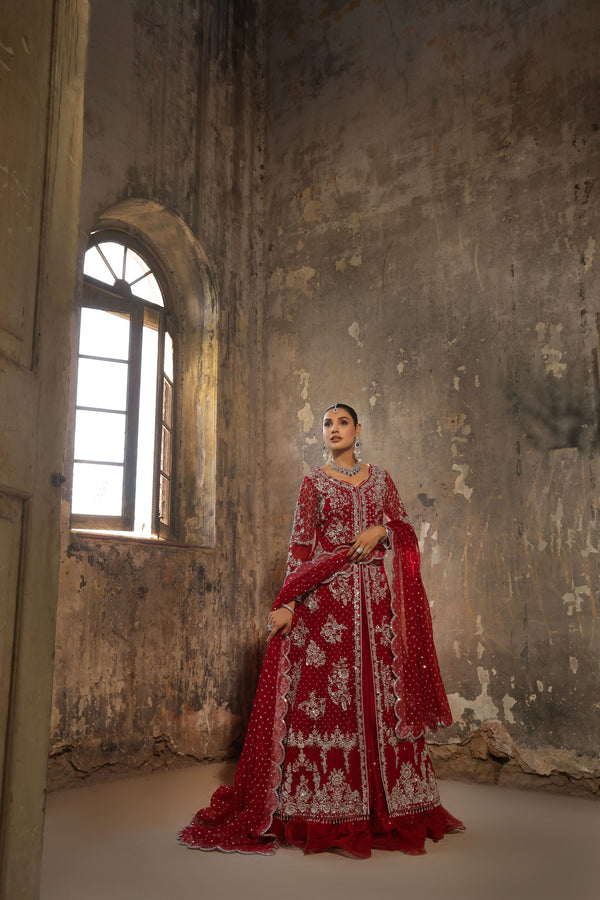 Wahaj M Khan | Banno Formals |  Bano Classic Lal Jora by Wahaj M Khan - Designer Dress - Type: Ladies Clothes - Available at Libayah - 100% Original