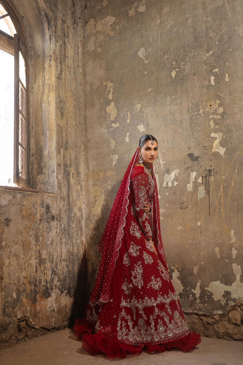 Wahaj M Khan | Banno Formals |  Bano Classic Lal Jora by Wahaj M Khan - Designer Dress - Type: Ladies Clothes - Available at Libayah - 100% Original