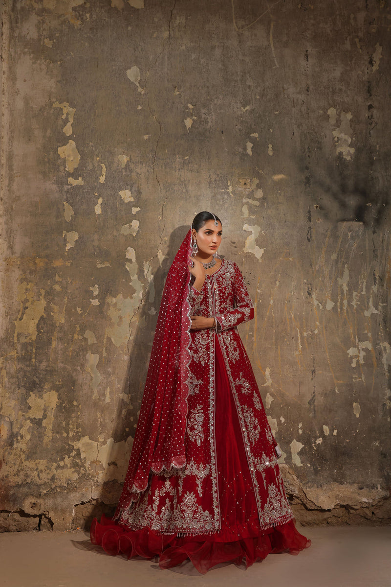 Wahaj M Khan | Banno Formals |  Bano Classic Lal Jora by Wahaj M Khan - Designer Dress - Type: Ladies Clothes - Available at Libayah - 100% Original