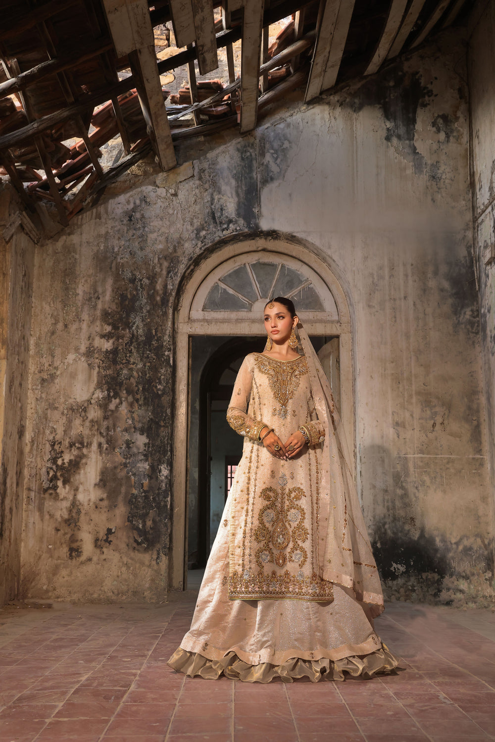 Wahaj M Khan | Banno Formals |  Ivory Bano Qazmi by Wahaj M Khan - Designer Dress - Type: Ladies Clothes - Available at Libayah - 100% Original