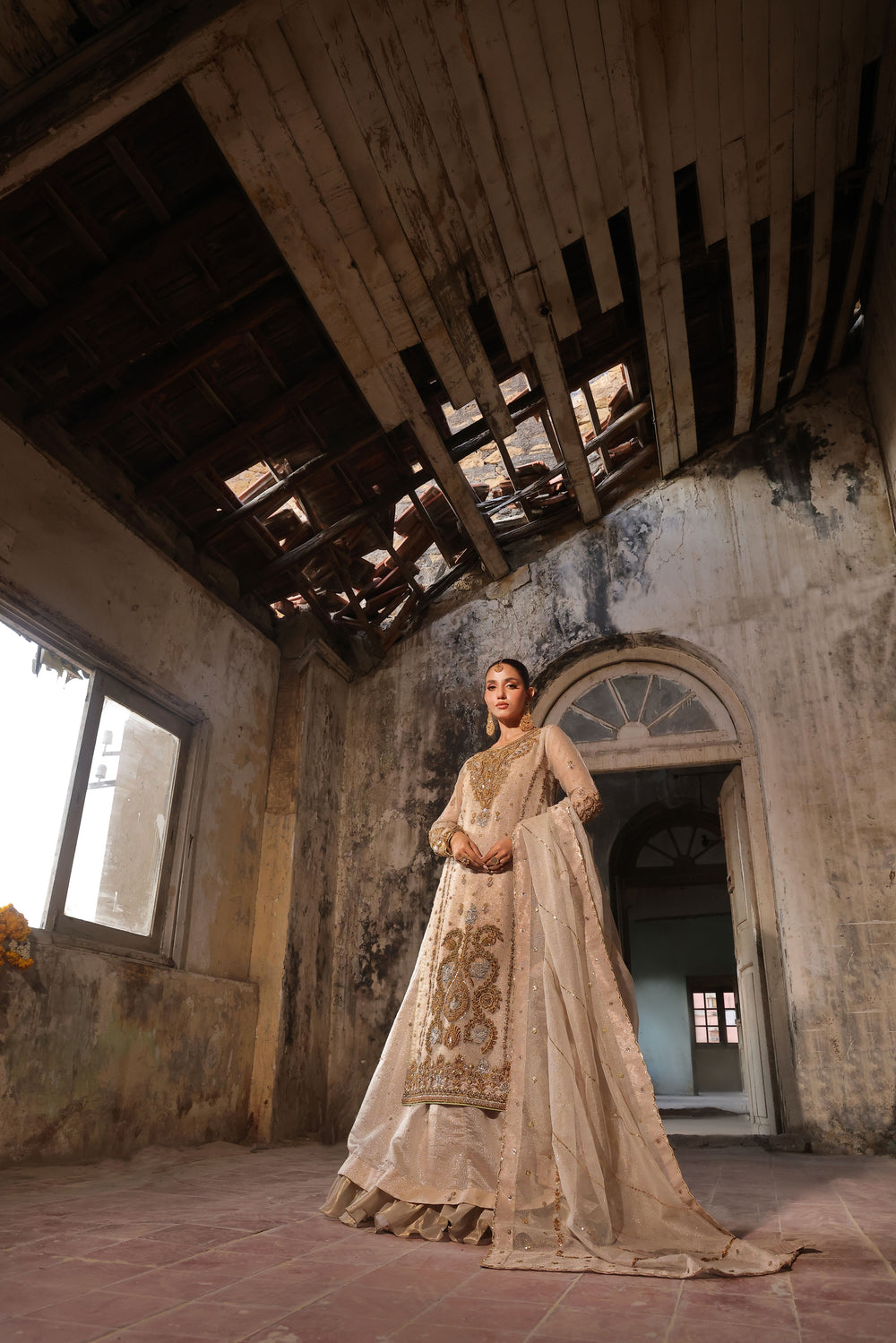 Wahaj M Khan | Banno Formals |  Ivory Bano Qazmi by Wahaj M Khan - Designer Dress - Type: Ladies Clothes - Available at Libayah - 100% Original