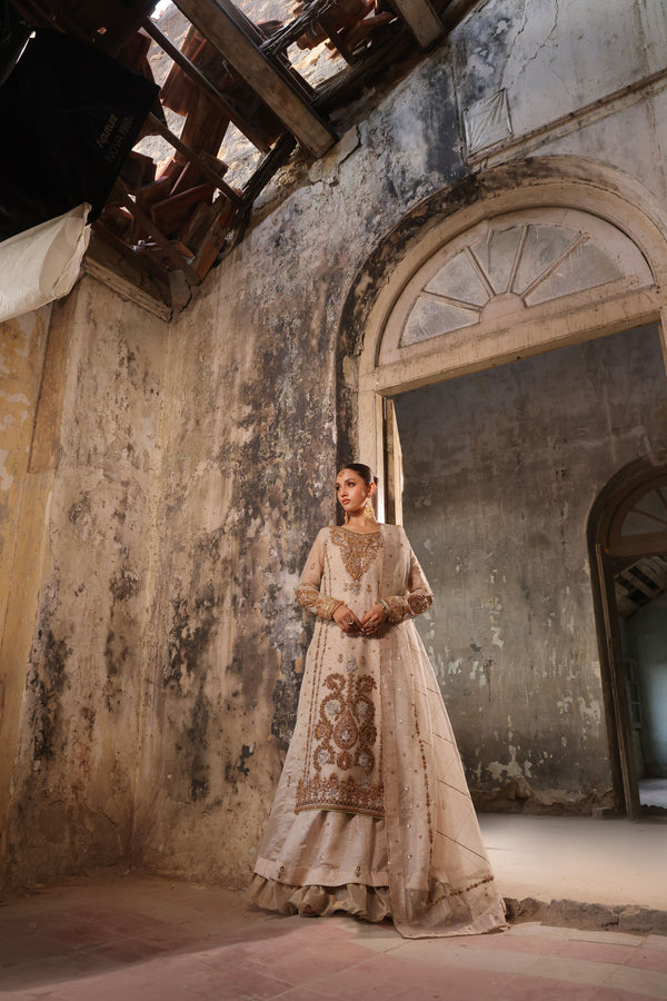 Wahaj M Khan | Banno Formals |  Ivory Bano Qazmi by Wahaj M Khan - Designer Dress - Type: Ladies Clothes - Available at Libayah - 100% Original