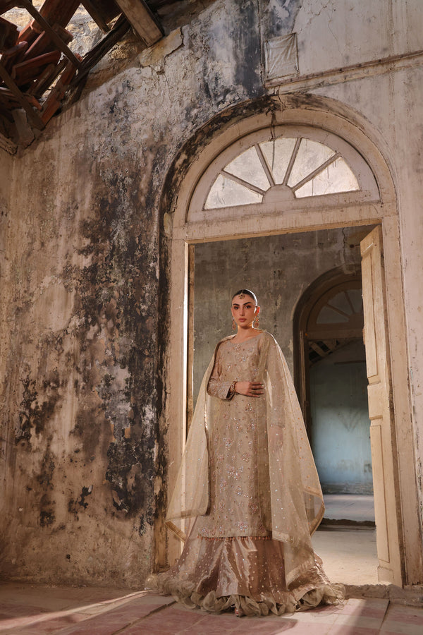 Wahaj M Khan | Banno Formals |  Ivory Elan Bano Outfit by Wahaj M Khan - Designer Dress - Type: Ladies Clothes - Available at Libayah - 100% Original