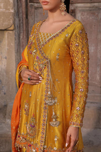 Wahaj M Khan | Banno Formals | Mayun jora - Sheesha Peplum set by Wahaj M Khan - Designer Dress - Type: Ladies Clothes - Available at Libayah - 100% Original