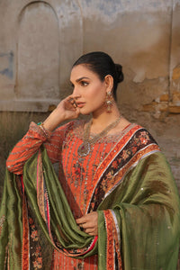 Wahaj M Khan | Banno Formals |  Peachy Rust Printed Set by Wahaj M Khan - Designer Dress - Type: Ladies Clothes - Available at Libayah - 100% Original