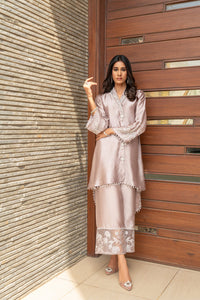 Wahaj M Khan | The Print Story |  Lavender Sheesha Wrap by Wahaj M Khan - Designer Dress - Type: Ladies Clothes - Available at Libayah - 100% Original