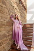 Wahaj M Khan | The Print Story |  Purple Shaded Sheesha Outfit by Wahaj M Khan - Designer Dress - Type: Ladies Clothes - Available at Libayah - 100% Original