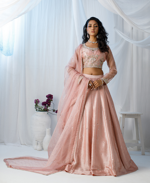 Wahaj M Khan | Zohra Drop 2 Formals | Pink Tissue Zohra LC by Wahaj M.Khan - Designer Dress - Type: Ladies Clothes - Available at Libayah - 100% Original