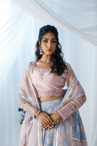 Wahaj M Khan | Zohra Drop 2 Formals | Pink Floral Printed LC by Wahaj M.Khan - Designer Dress - Type: Ladies Clothes - Available at Libayah - 100% Original