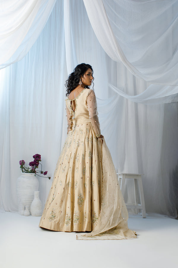 Wahaj M Khan | Zohra Drop 2 Formals | Ivory Zohra LC by Wahaj M.Khan - Designer Dress - Type: Ladies Clothes - Available at Libayah - 100% Original