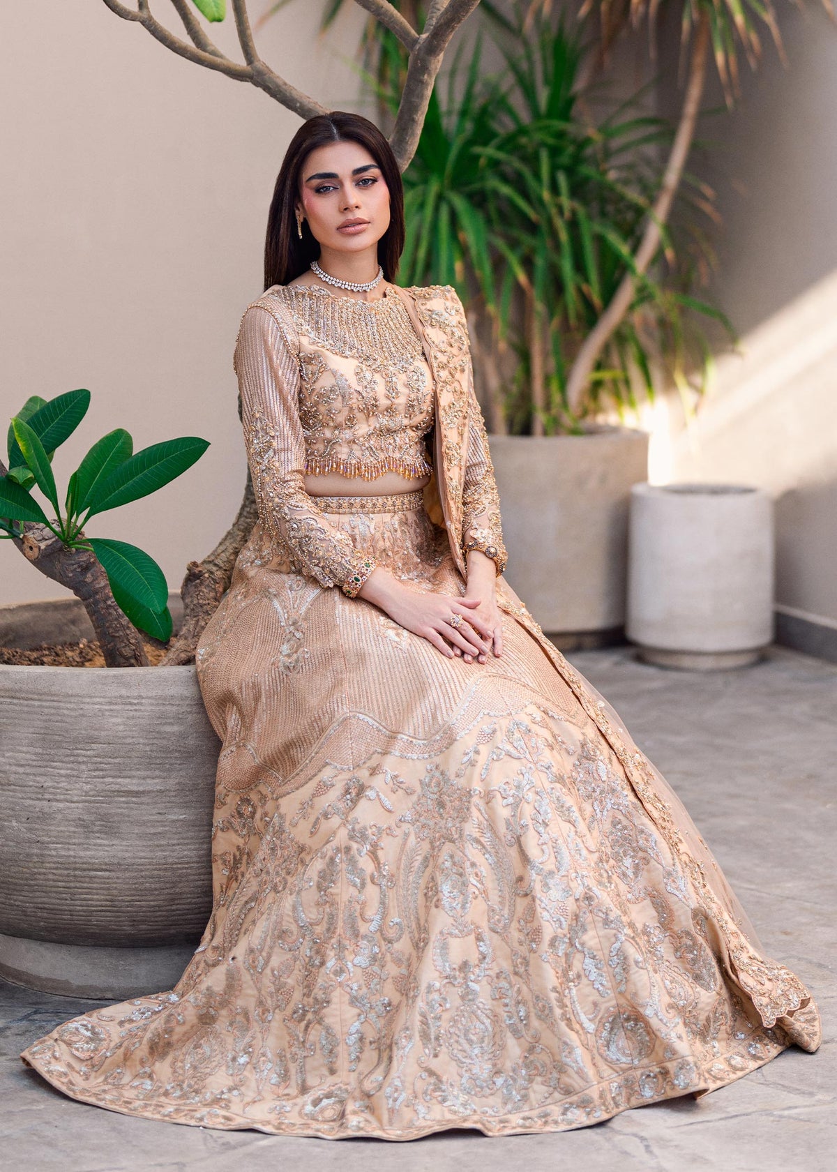 Waqas Shah | Amariage Luxury Formals | Golden Patel by Waqas Shah - Designer Dress - Type: Ladies Clothes - Available at Libayah - 100% Original