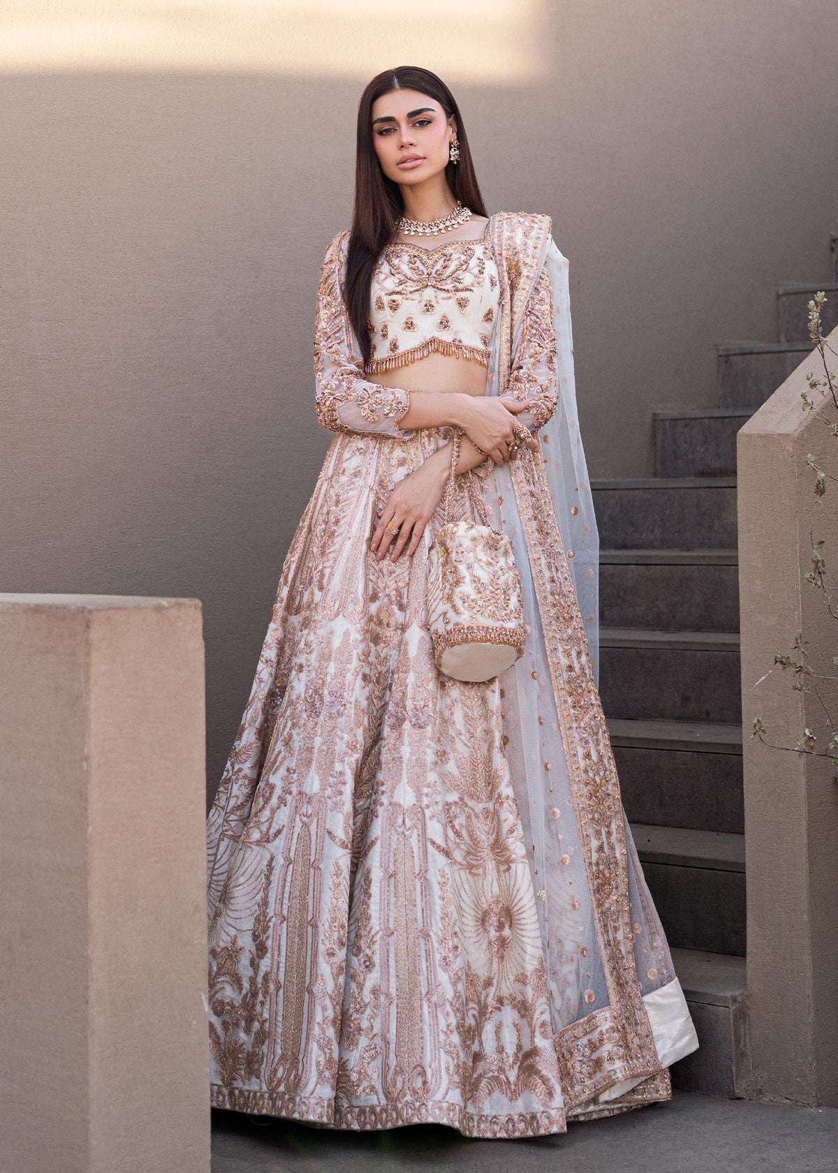 Waqas Shah | Amariage Luxury Formals | Mystic Rose by Waqas Shah - Designer Dress - Type: Ladies Clothes - Available at Libayah - 100% Original