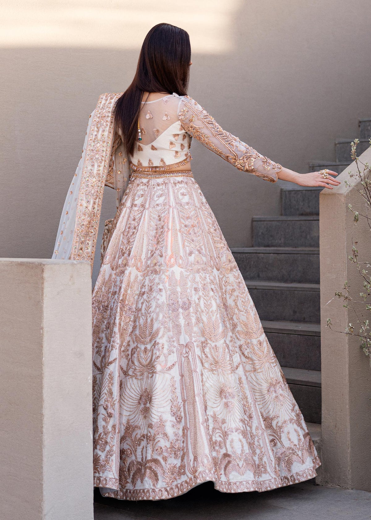 Waqas Shah | Amariage Luxury Formals | Mystic Rose by Waqas Shah - Designer Dress - Type: Ladies Clothes - Available at Libayah - 100% Original