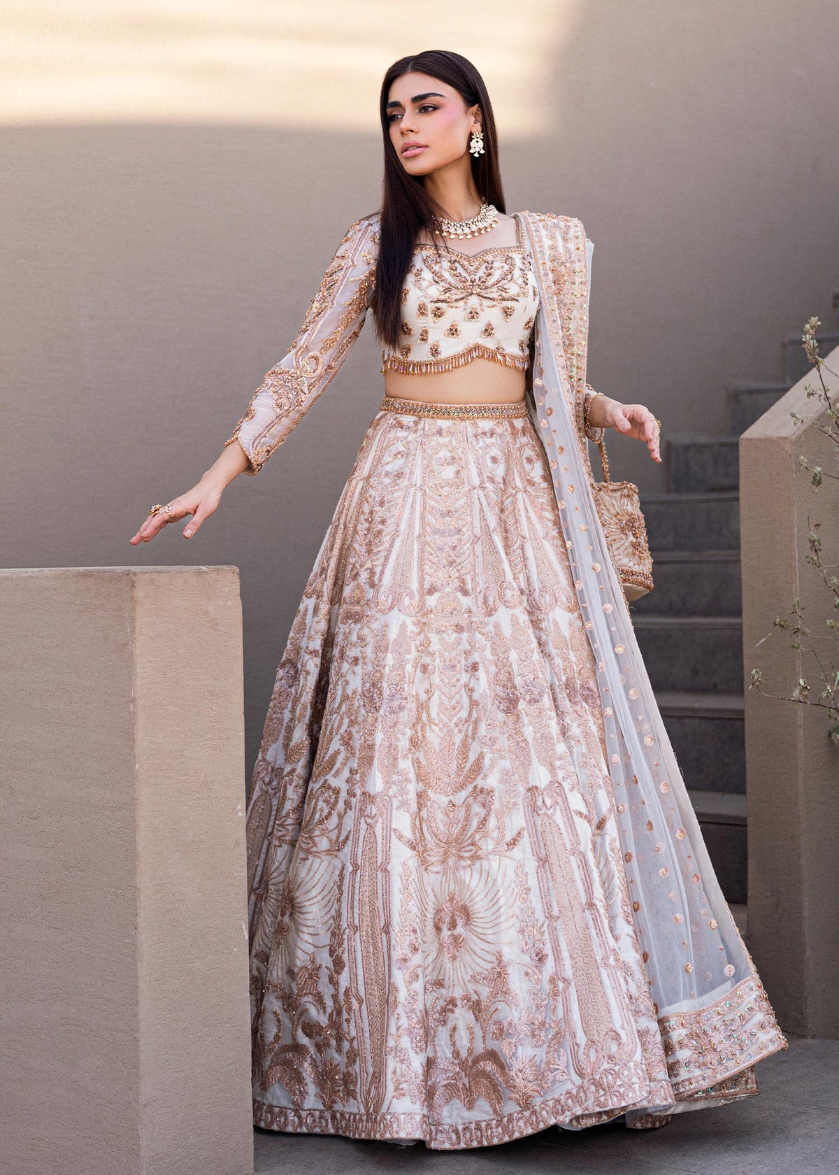 Waqas Shah | Amariage Luxury Formals | Mystic Rose by Waqas Shah - Designer Dress - Type: Ladies Clothes - Available at Libayah - 100% Original