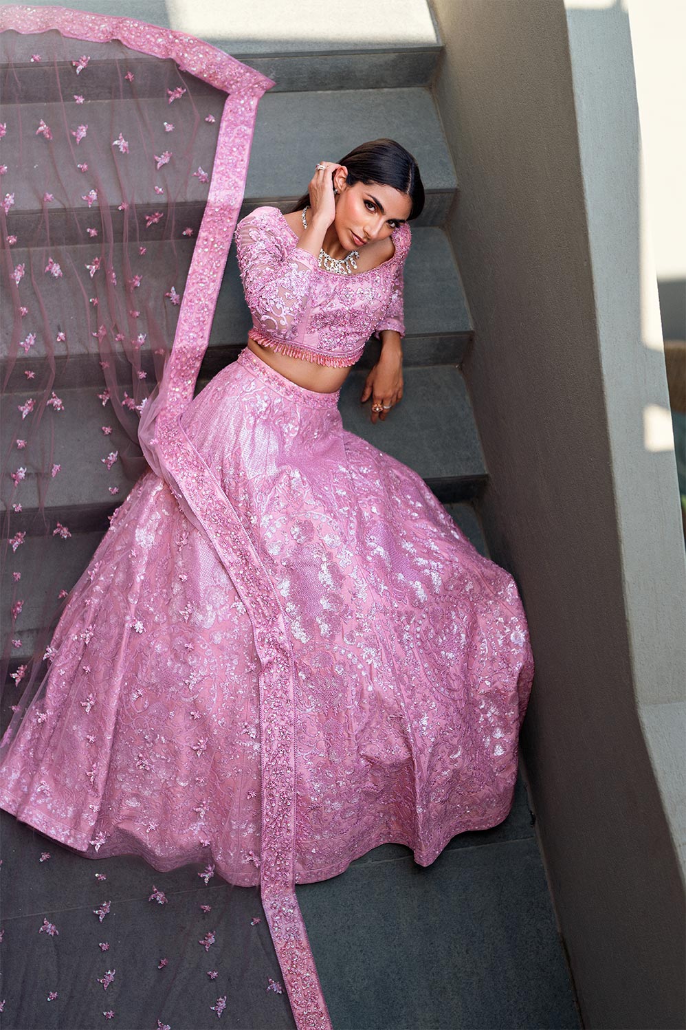 Waqas Shah | Amariage Luxury Formals | Crystal Blush by Waqas Shah - Designer Dress - Type: Ladies Clothes - Available at Libayah - 100% Original