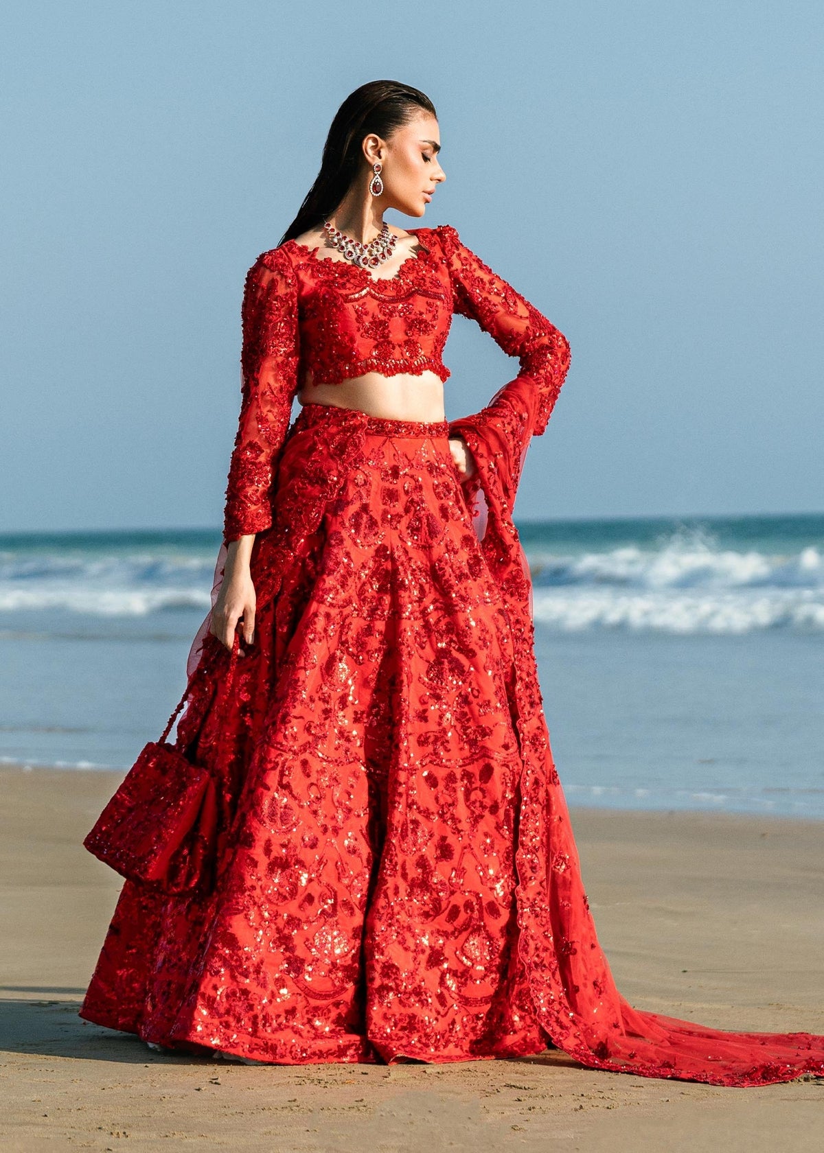 Waqas Shah | Amariage Luxury Formals | Ruby by Waqas Shah - Designer Dress - Type: Ladies Clothes - Available at Libayah - 100% Original