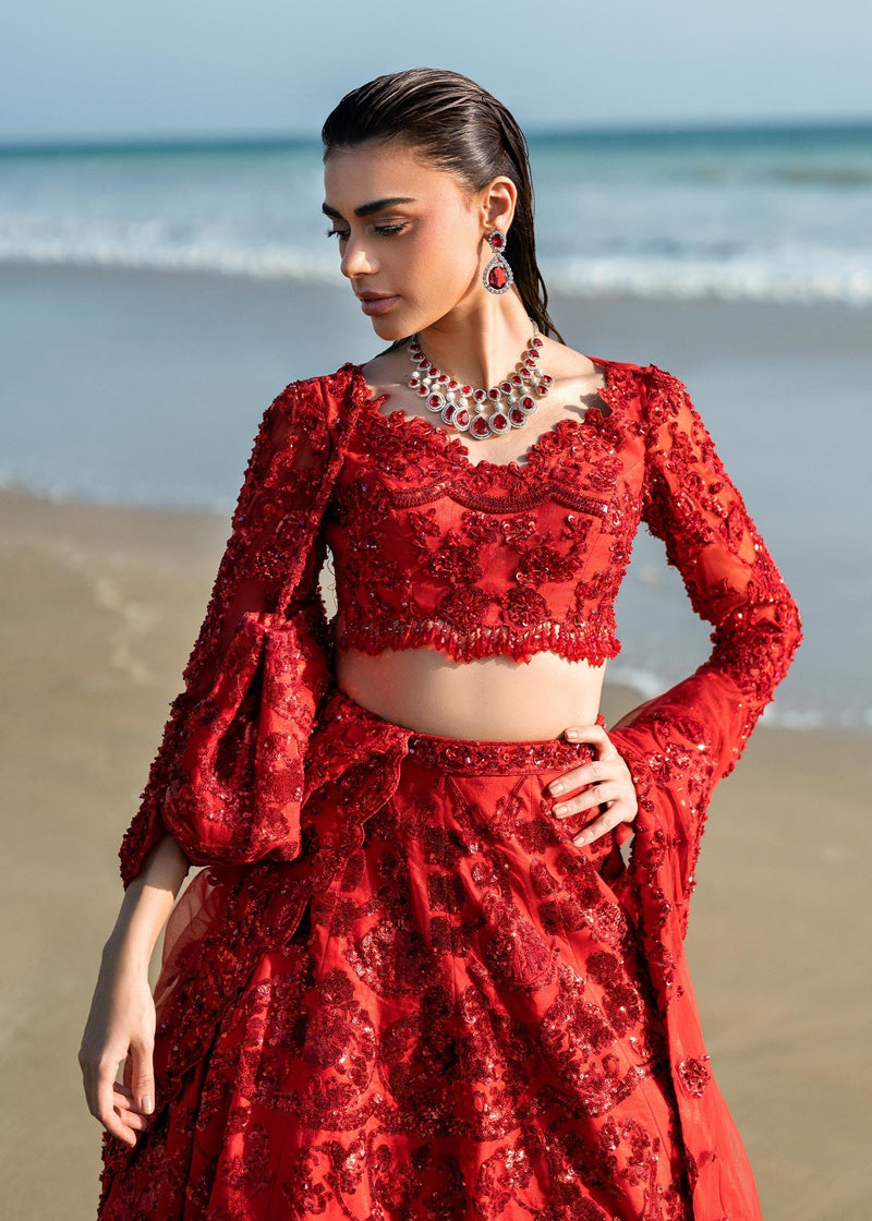 Waqas Shah | Amariage Luxury Formals | Ruby by Waqas Shah - Designer Dress - Type: Ladies Clothes - Available at Libayah - 100% Original