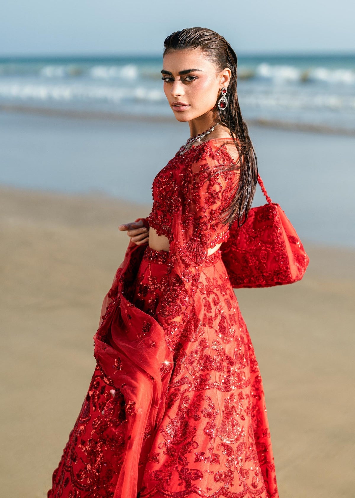 Waqas Shah | Amariage Luxury Formals | Ruby by Waqas Shah - Designer Dress - Type: Ladies Clothes - Available at Libayah - 100% Original