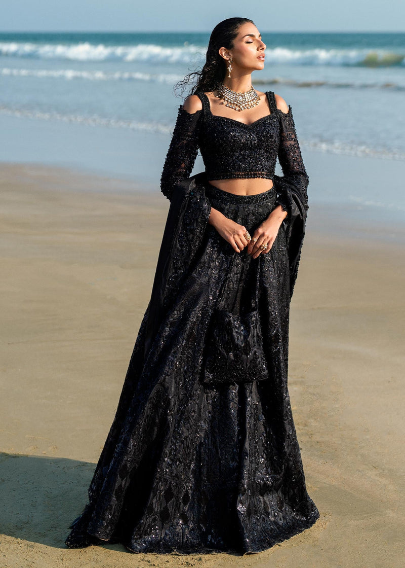 Waqas Shah | Amariage Luxury Formals | Black Musk by Waqas Shah - Designer Dress - Type: Ladies Clothes - Available at Libayah - 100% Original