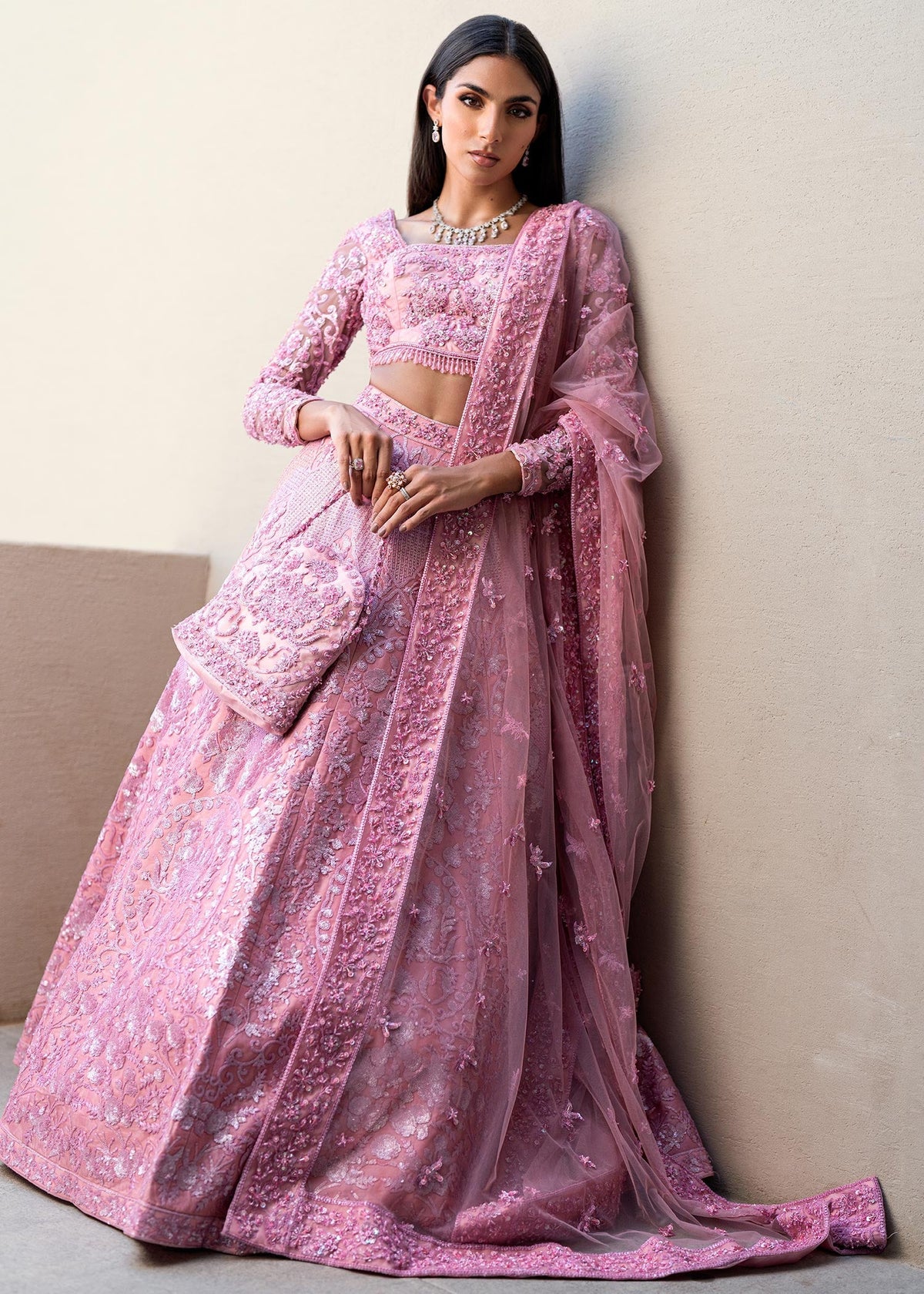 Waqas Shah | Amariage Luxury Formals | Crystal Blush by Waqas Shah - Designer Dress - Type: Ladies Clothes - Available at Libayah - 100% Original