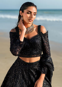 Waqas Shah | Amariage Luxury Formals | Black Musk by Waqas Shah - Designer Dress - Type: Ladies Clothes - Available at Libayah - 100% Original