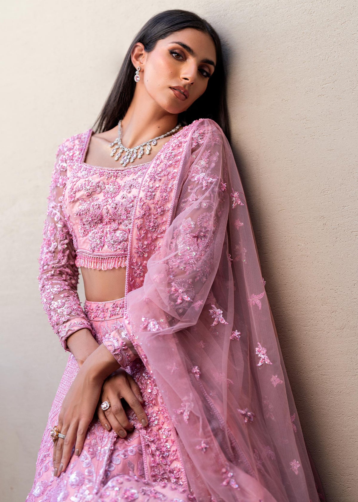 Waqas Shah | Amariage Luxury Formals | Crystal Blush by Waqas Shah - Designer Dress - Type: Ladies Clothes - Available at Libayah - 100% Original