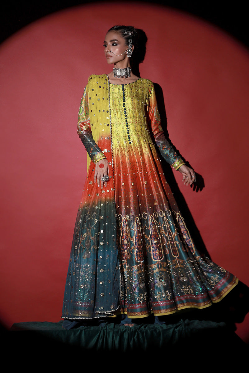 Wardha Saleem | Meeram Festive Formals | Satrangi by Wardha Saleem - Designer Dress - Type: Ladies Clothes - Available at Libayah - 100% Original