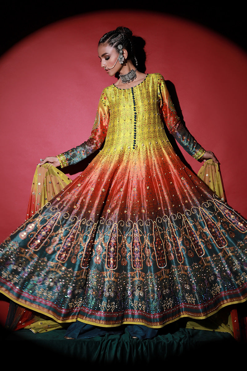 Wardha Saleem | Meeram Festive Formals | Satrangi by Wardha Saleem - Designer Dress - Type: Ladies Clothes - Available at Libayah - 100% Original