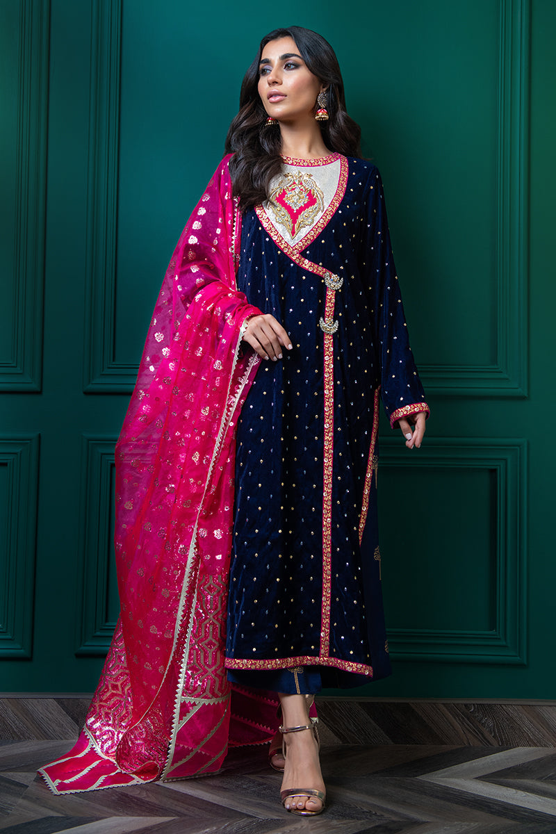 Wardha Saleem | Velvets Winter Fall 24 |  Shalimar by Wardha Saleem - Designer Dress - Type: Ladies Clothes - Available at Libayah - 100% Original
