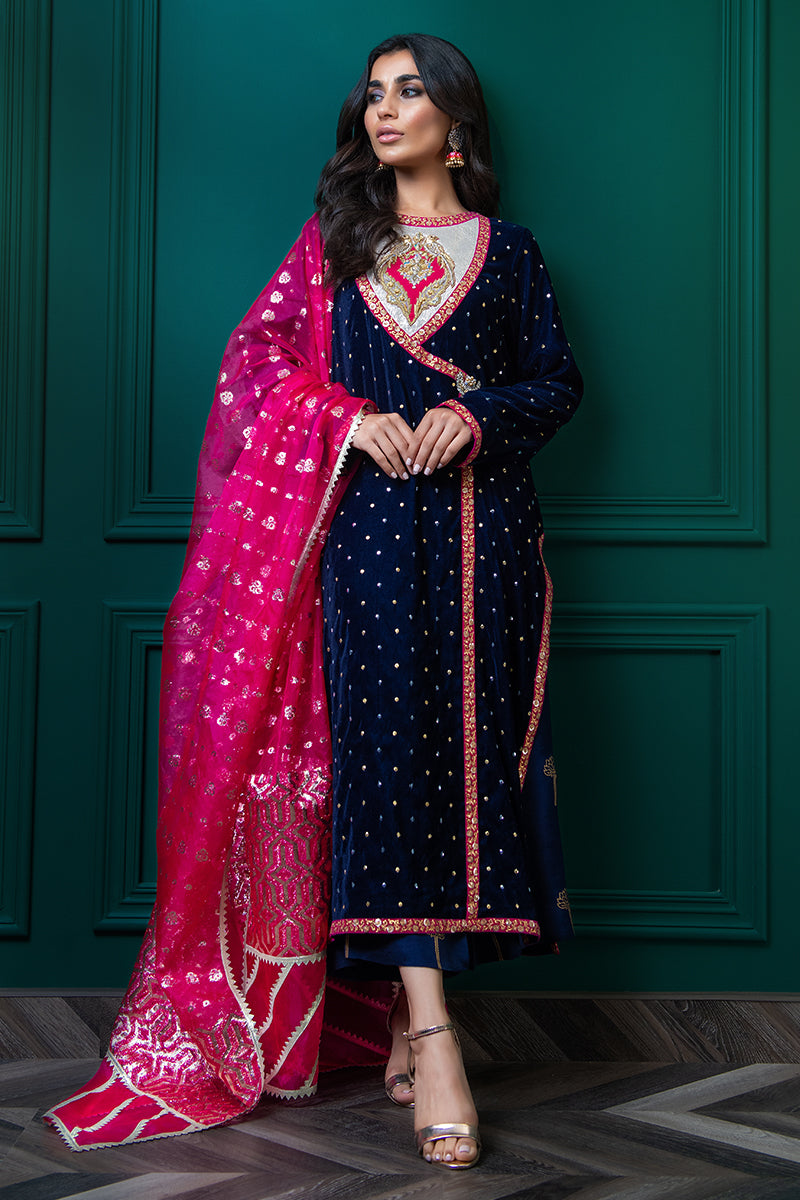 Wardha Saleem | Velvets Winter Fall 24 |  Shalimar by Wardha Saleem - Designer Dress - Type: Ladies Clothes - Available at Libayah - 100% Original