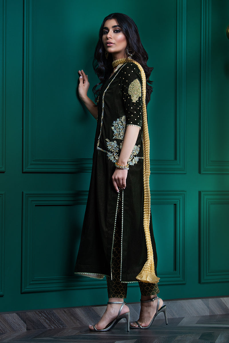 Wardha Saleem | Velvets Winter Fall 24 |  Guldaan by Wardha Saleem - Designer Dress - Type: Ladies Clothes - Available at Libayah - 100% Original