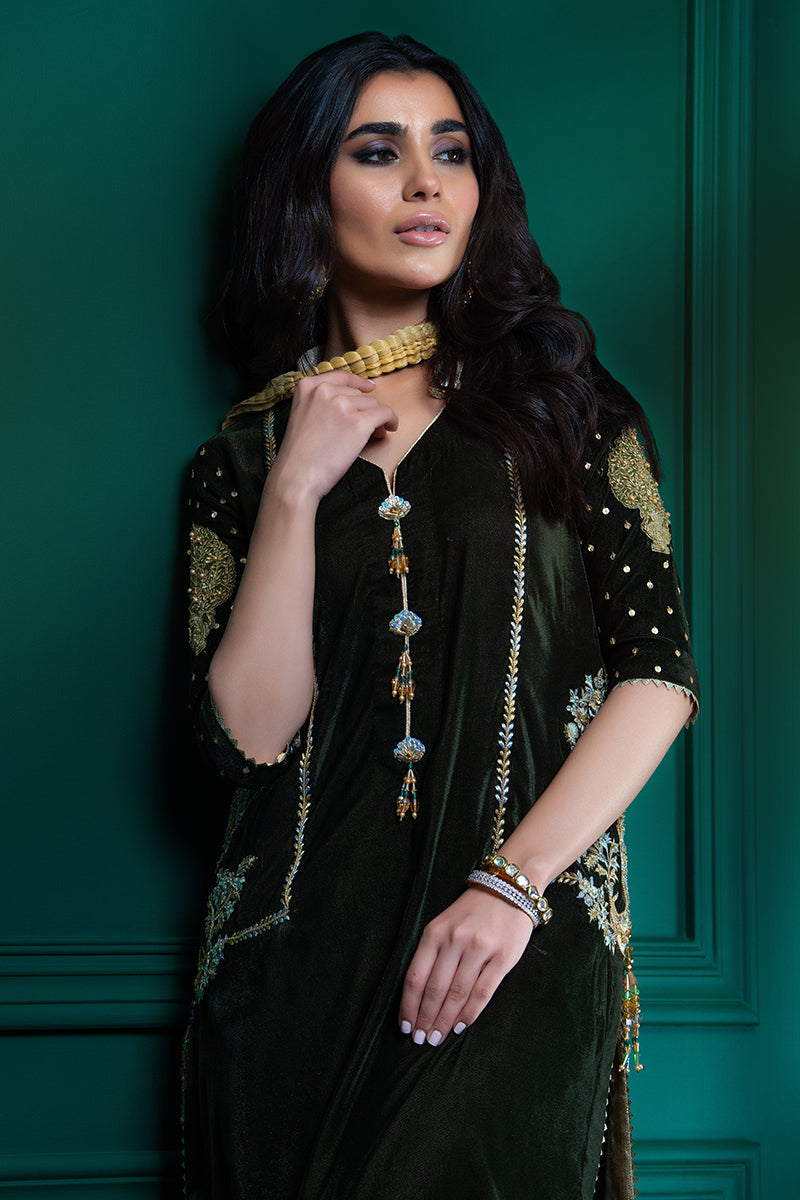 Wardha Saleem | Velvets Winter Fall 24 |  Guldaan by Wardha Saleem - Designer Dress - Type: Ladies Clothes - Available at Libayah - 100% Original