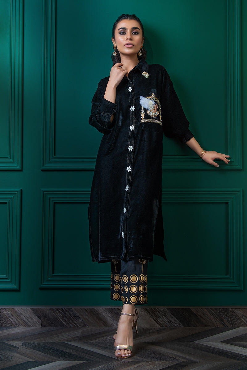 Wardha Saleem | Velvets Winter Fall 24 |  Hans Raj by Wardha Saleem - Designer Dress - Type: Ladies Clothes - Available at Libayah - 100% Original