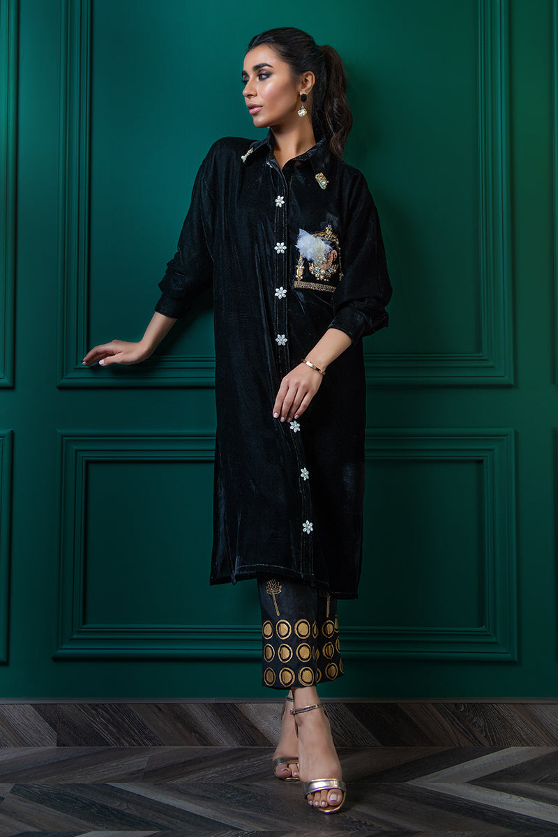 Wardha Saleem | Velvets Winter Fall 24 |  Hans Raj by Wardha Saleem - Designer Dress - Type: Ladies Clothes - Available at Libayah - 100% Original