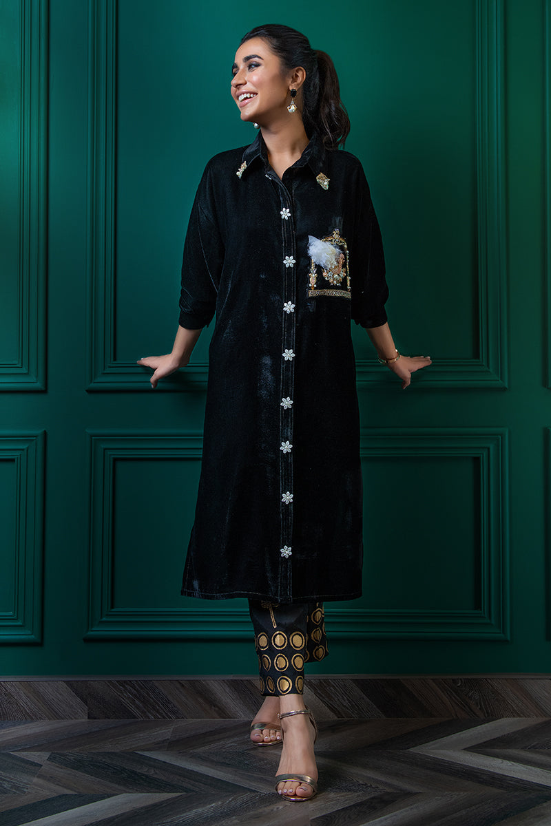 Wardha Saleem | Velvets Winter Fall 24 |  Hans Raj by Wardha Saleem - Designer Dress - Type: Ladies Clothes - Available at Libayah - 100% Original